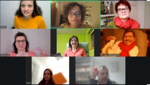 Foto der Teilnehmenden des Durchgangs während eines Zoom-Meetings